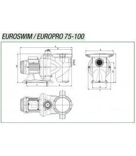 Pompa DAB Euroswim 100 1 CV M