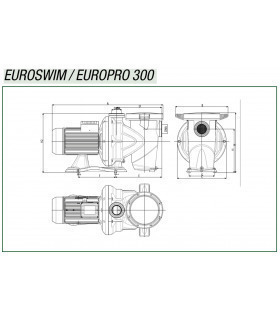 Bomba DAB Euroswim 300 3 CV Trifásica