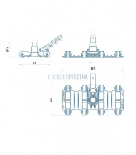 Limpiafondos manual flexo Shark