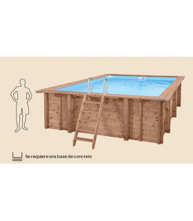 Above ground wooden pool Summer Oasis
