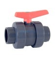 Standard PVC Teflon-FPM ball valve for glueing