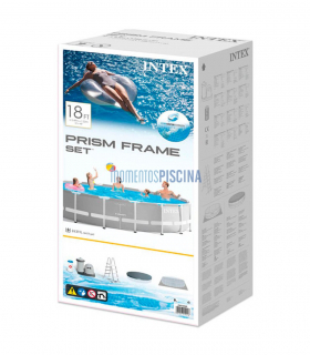 Piscina Intex Prism Frame 549x122 cm com sistema de filtro