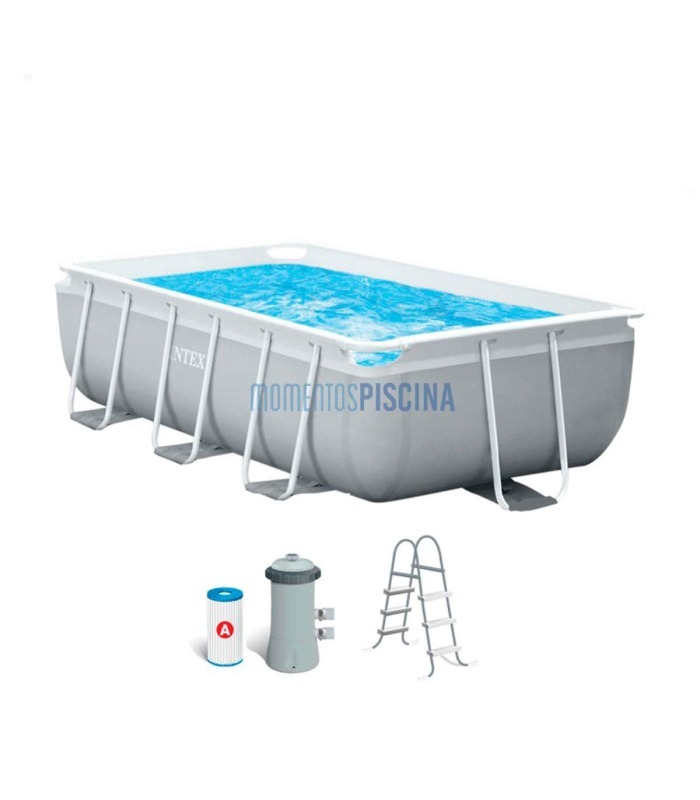 Demontierbarer Swimmingpool Intex Prism Frame 300x175x80cm mit Filteranlage