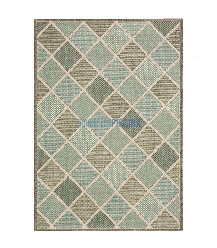 Alfombra exterior 180 x 280 cm Meridian Turquesa