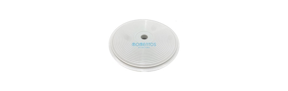 Tapa y aro circular skimmer blanco