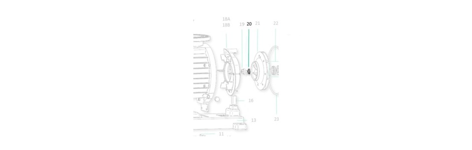 Vedante do obturador da turbina Saci Magnus