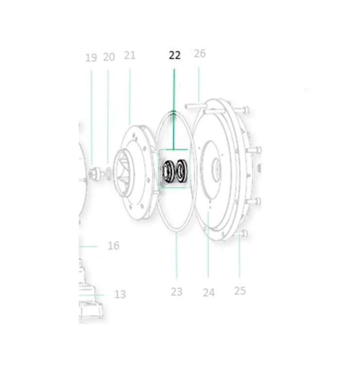 Saci Magnus kunststof turbine mechanical seal