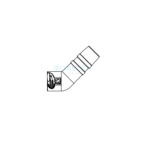Aansluitbocht 45 Twist Block MX6, MX8 en MX9