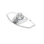 Draaikogelgewricht bovendeksel Zodiac MX8 en MX9